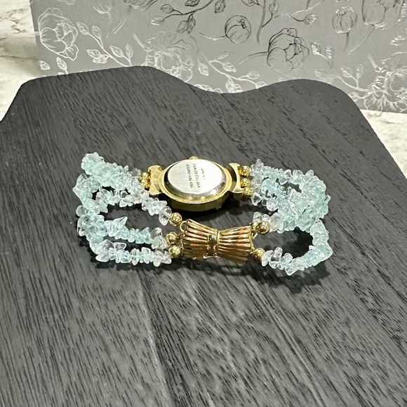 ✨ Glam Aqua Gemstone Bracelet Watch ✨ - Picture 3 of 3